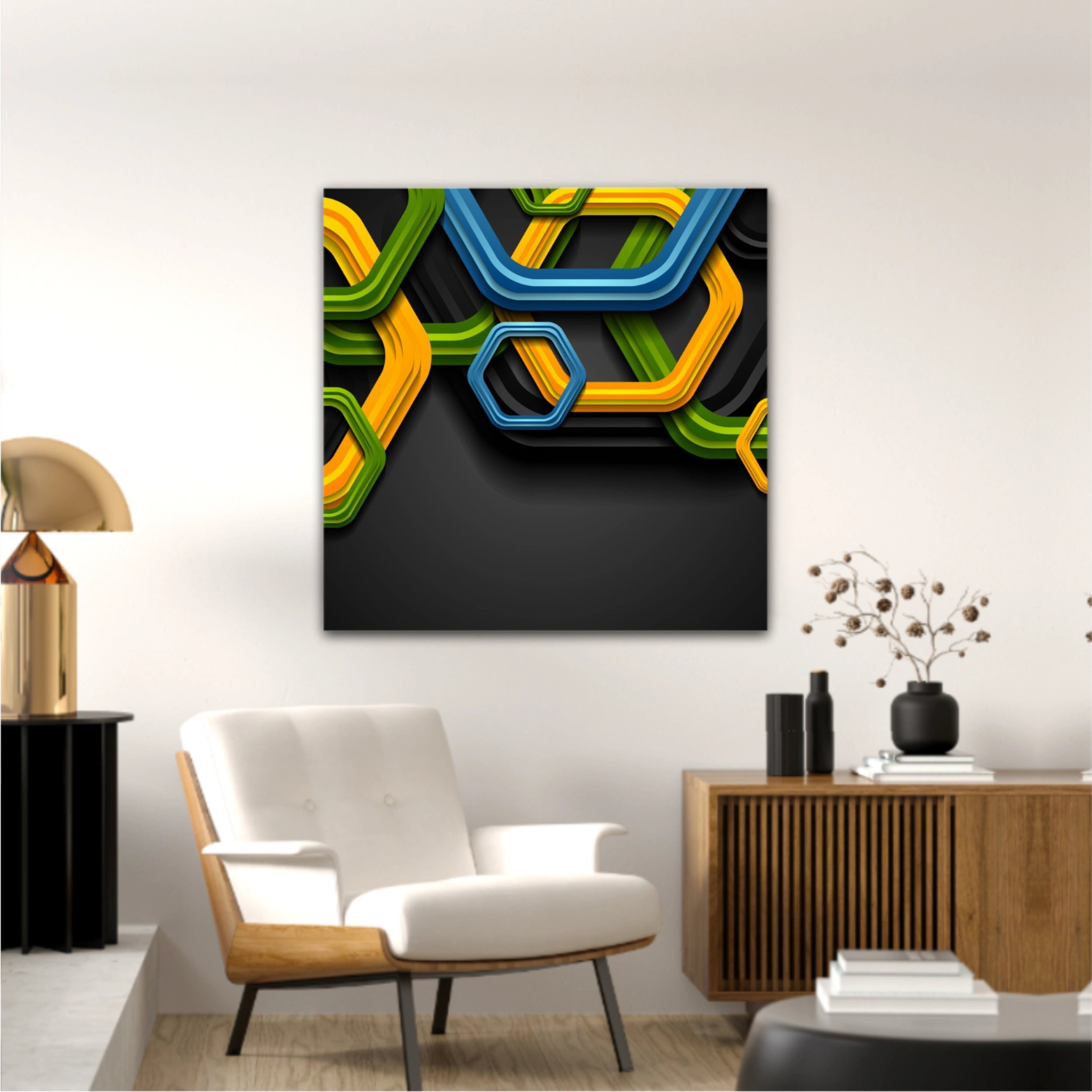 Tehnologie Geometric Background Colorat Hexagon Tehnologie Dark Abstract Corporate Vector Formă Design grafic Tehnic Negru