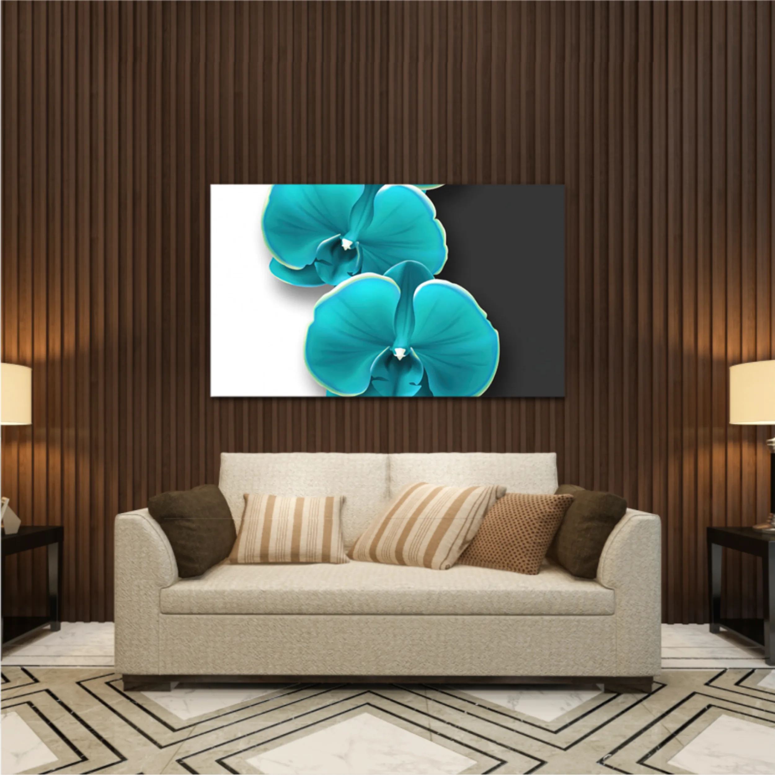 Modern fashion for decor and wallpaper. Digital abstract art
