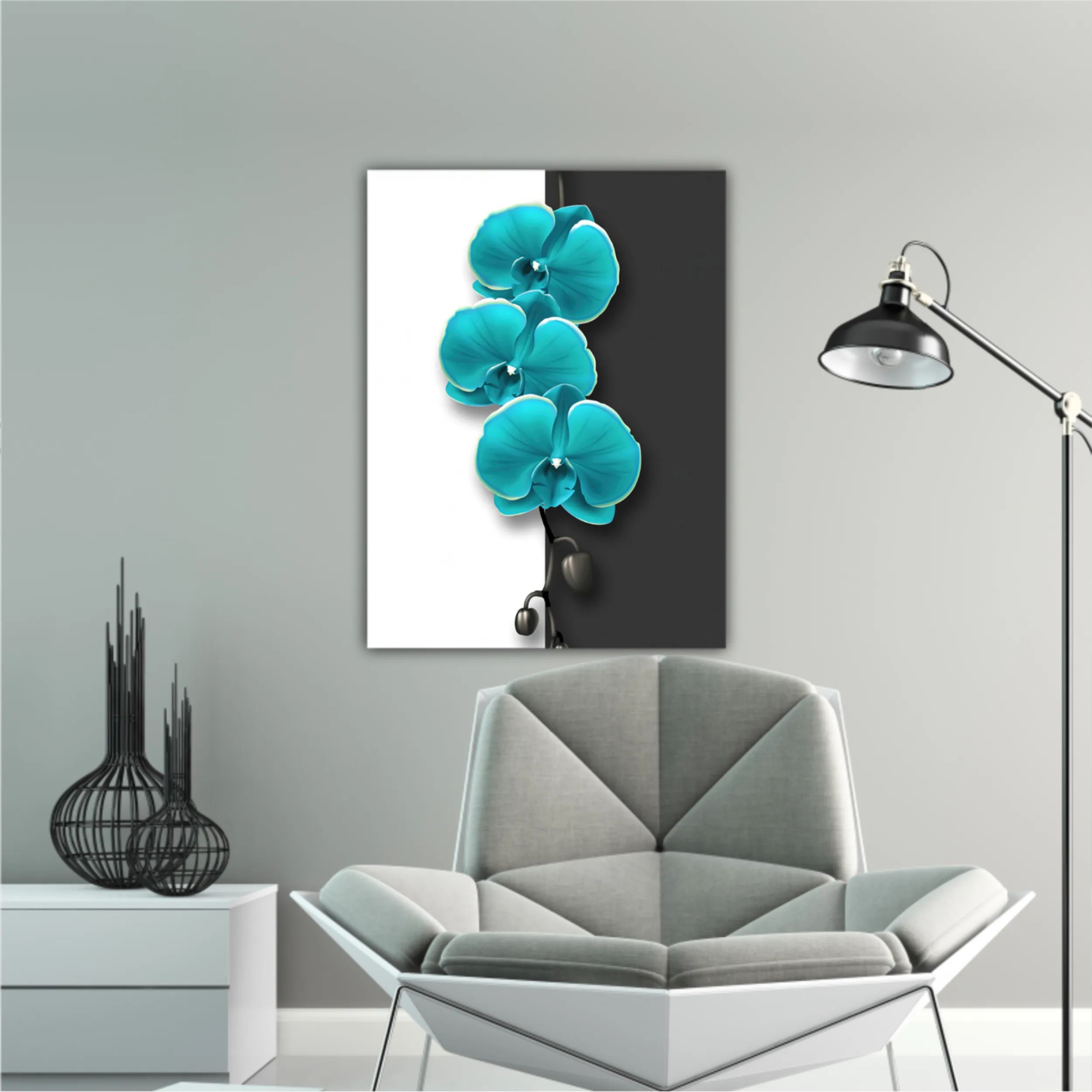 Modern fashion for decor and wallpaper. Digital abstract art