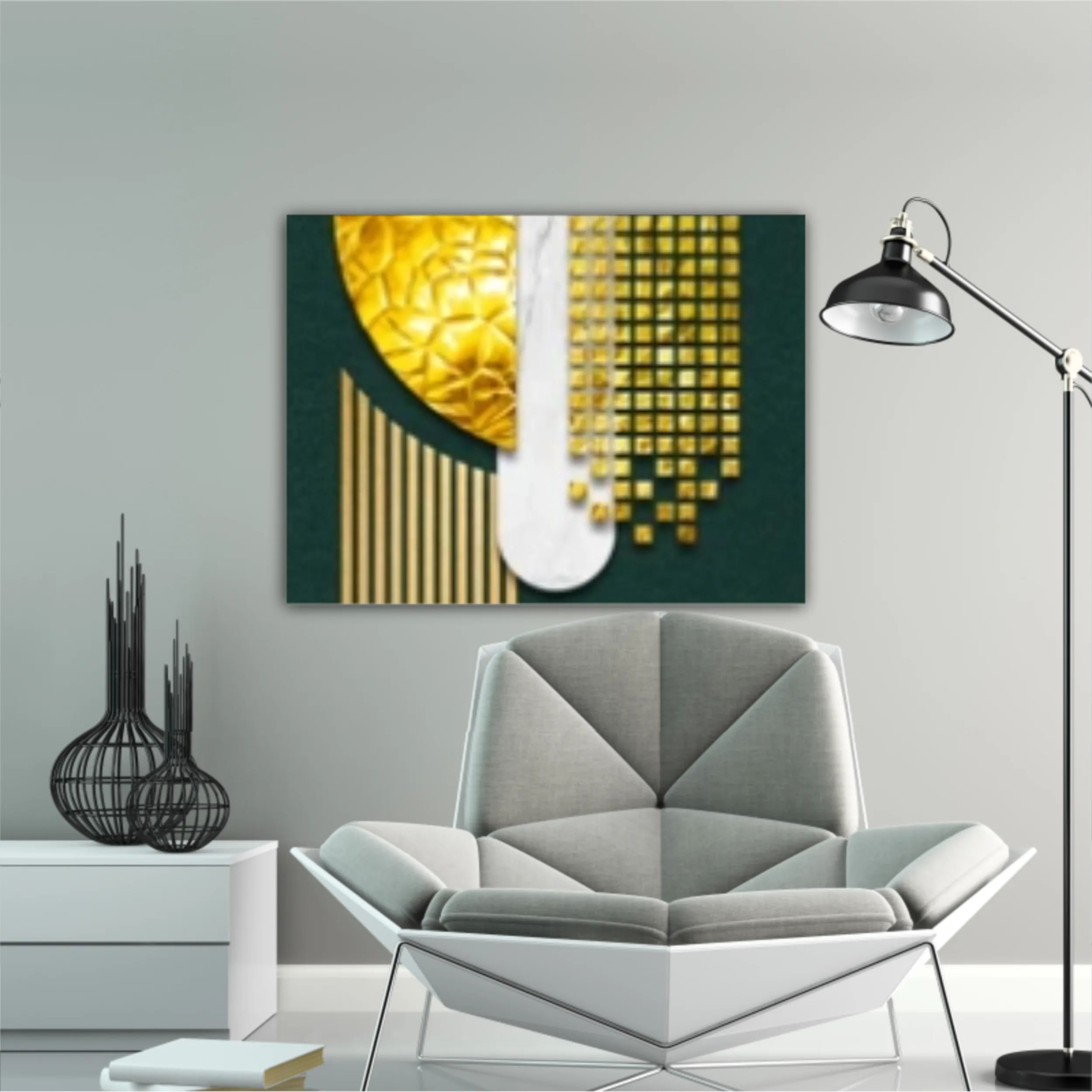 Design abstract art wallpaper. Colorful geometric. Modern and digital art