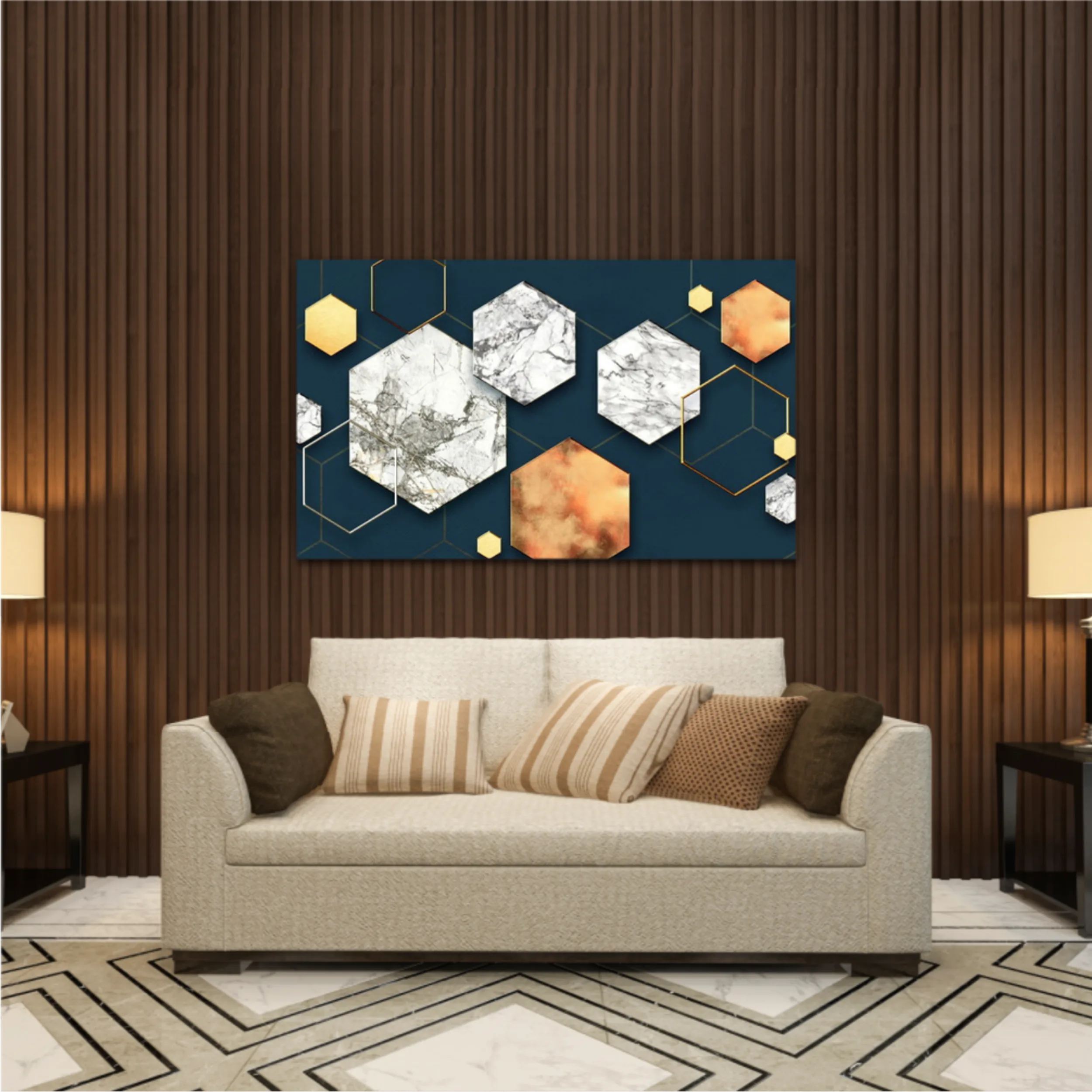 Design abstract art wallpaper. Colorful geometric. Modern and digital art