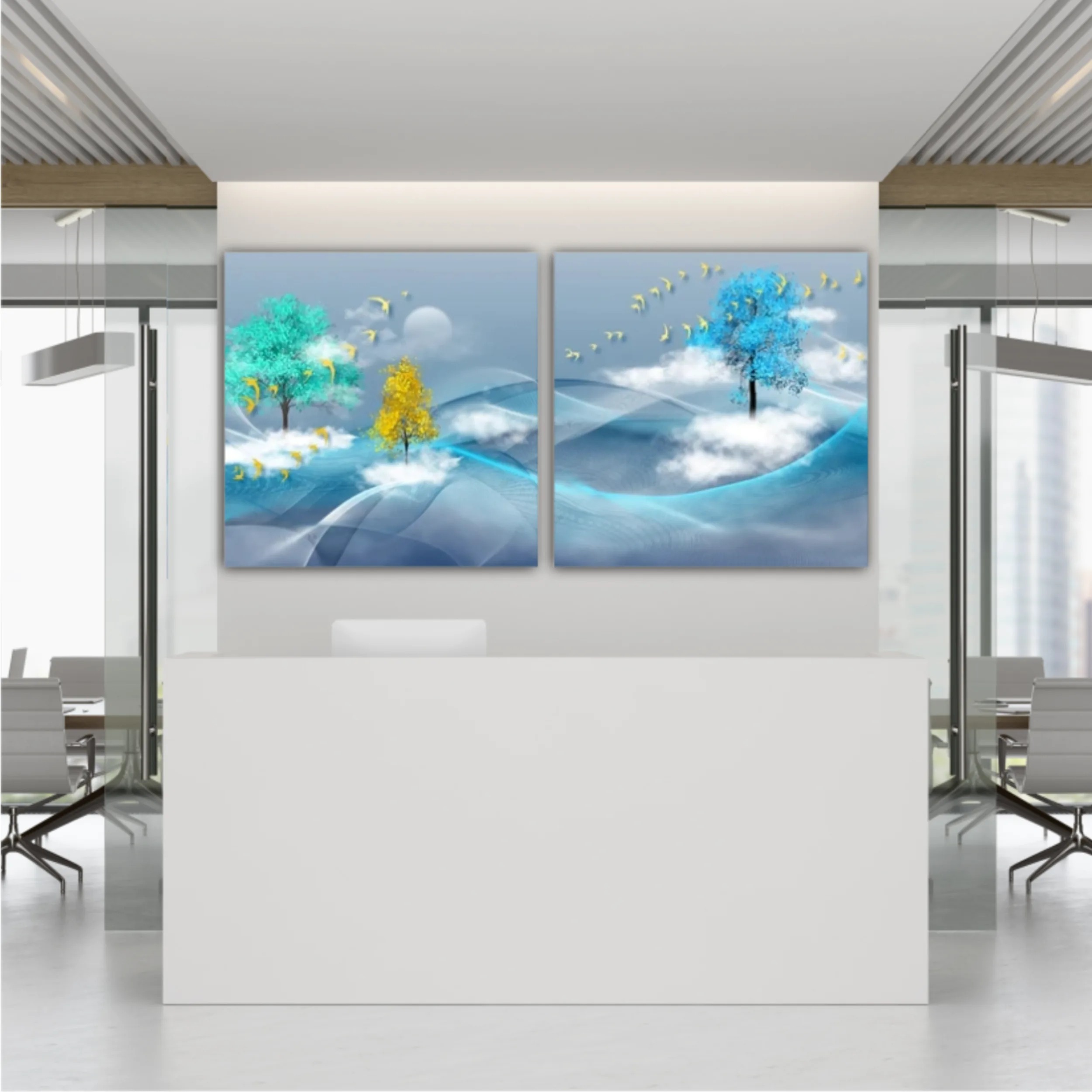 Luxurious abstract art digital painting
