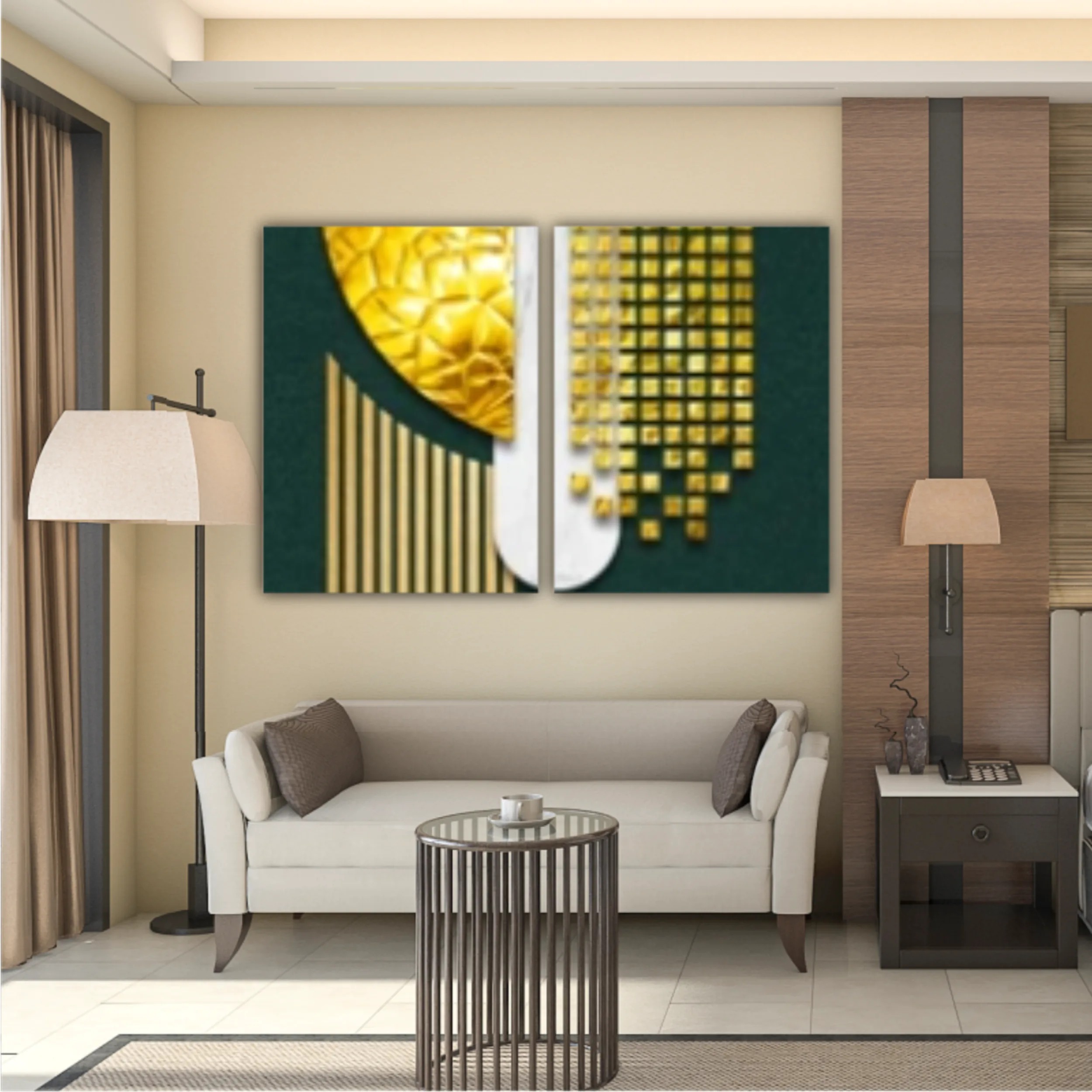 Design abstract art wallpaper. Colorful geometric. Modern and digital art