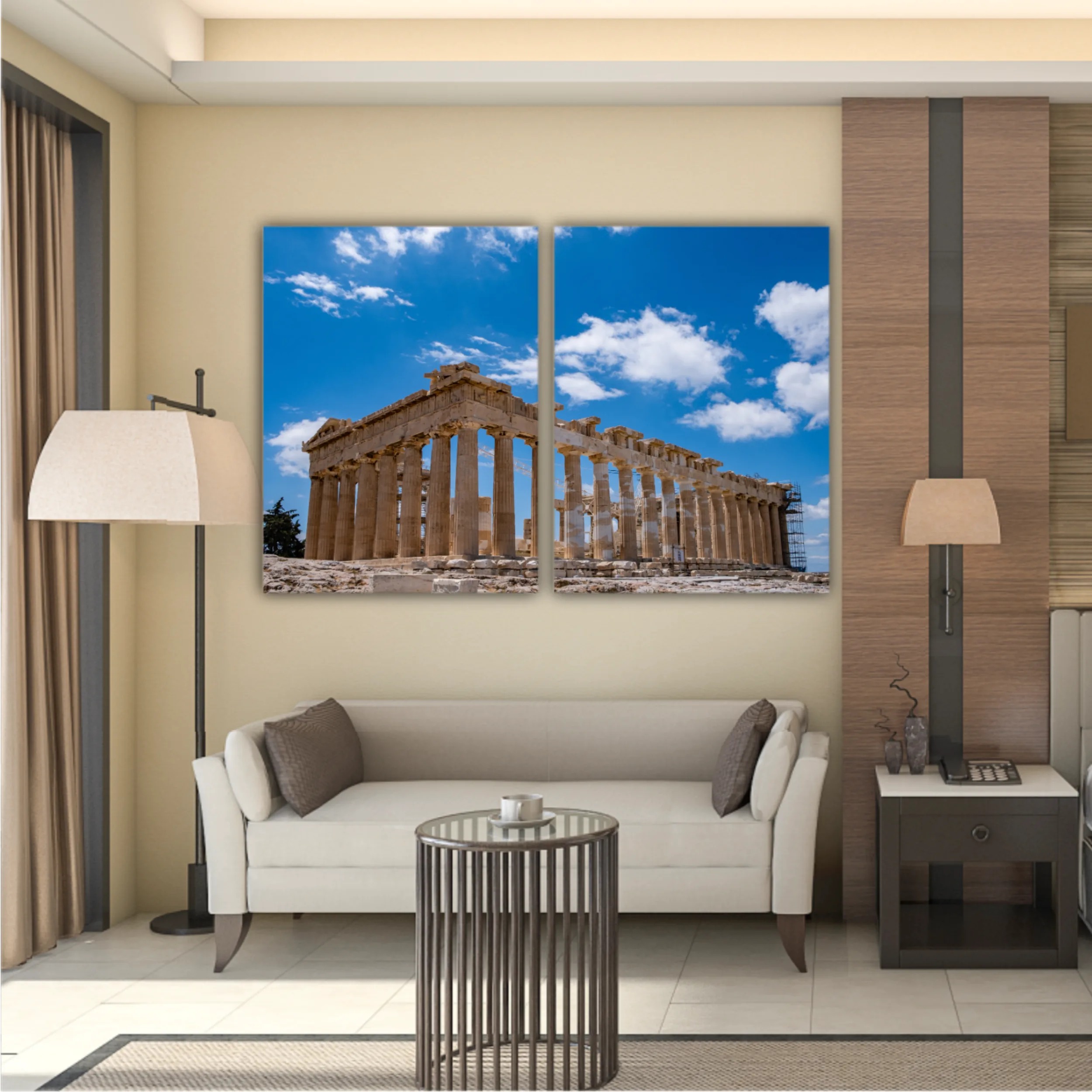 Greece parthenon temple on acropolis