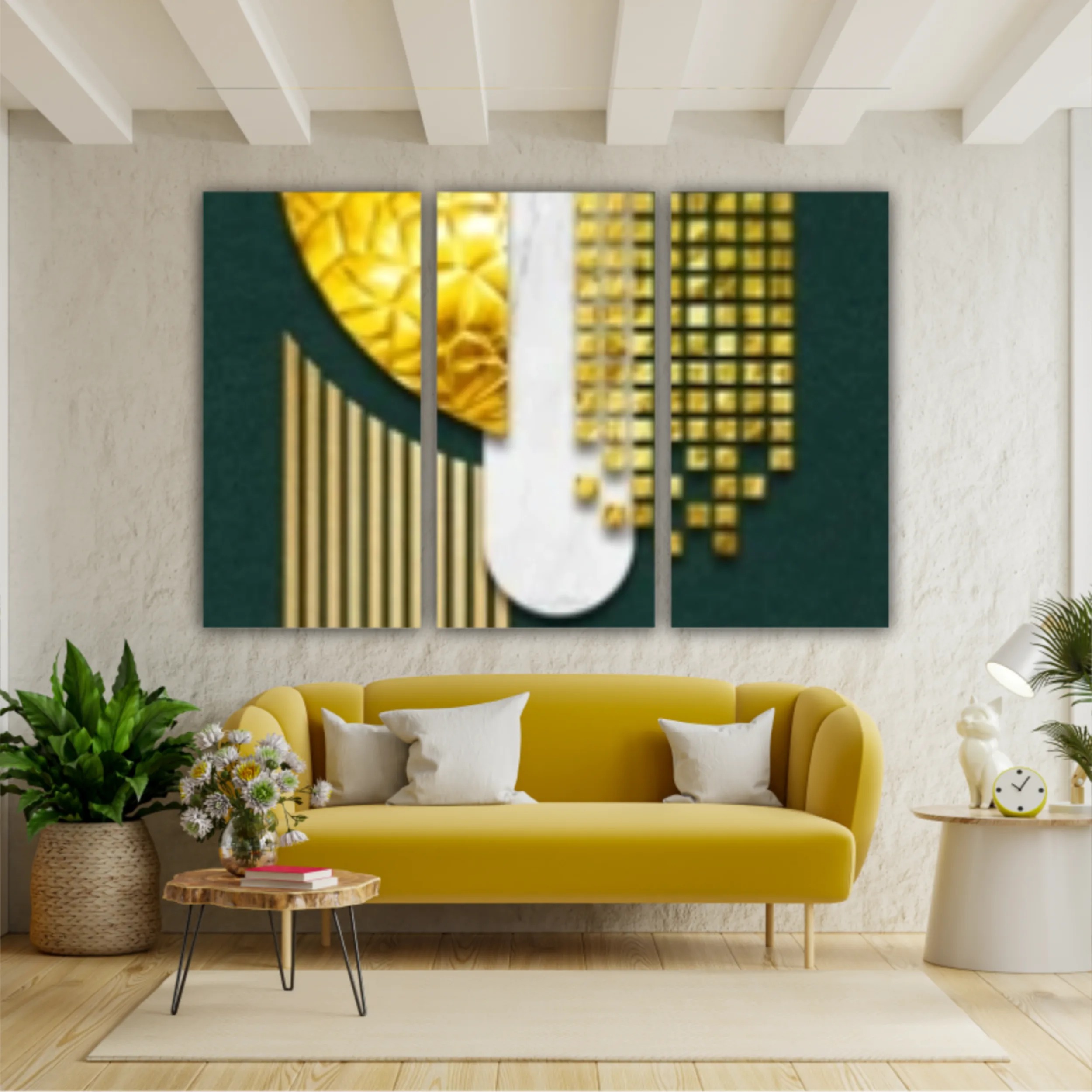 Design abstract art wallpaper. Colorful geometric. Modern and digital art
