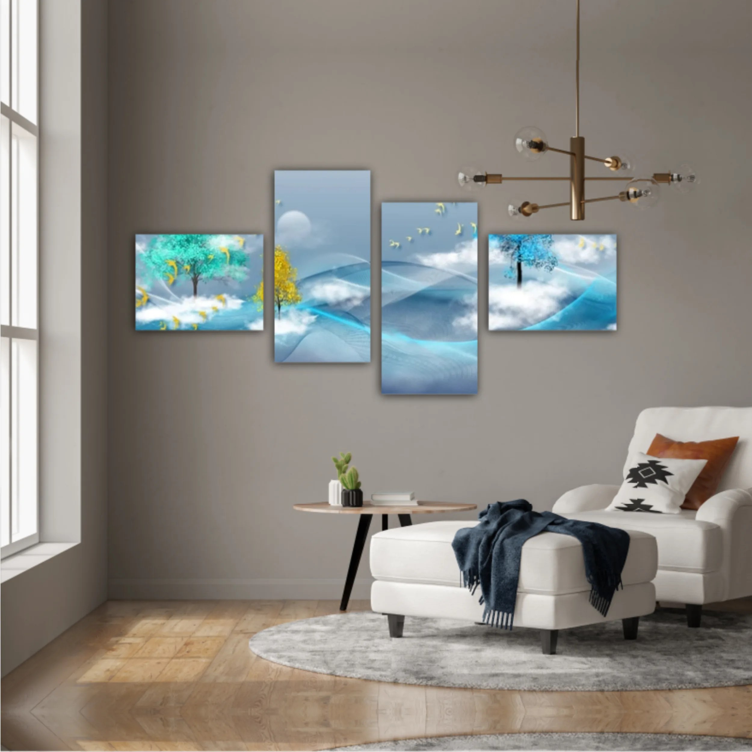 Luxurious abstract art digital painting