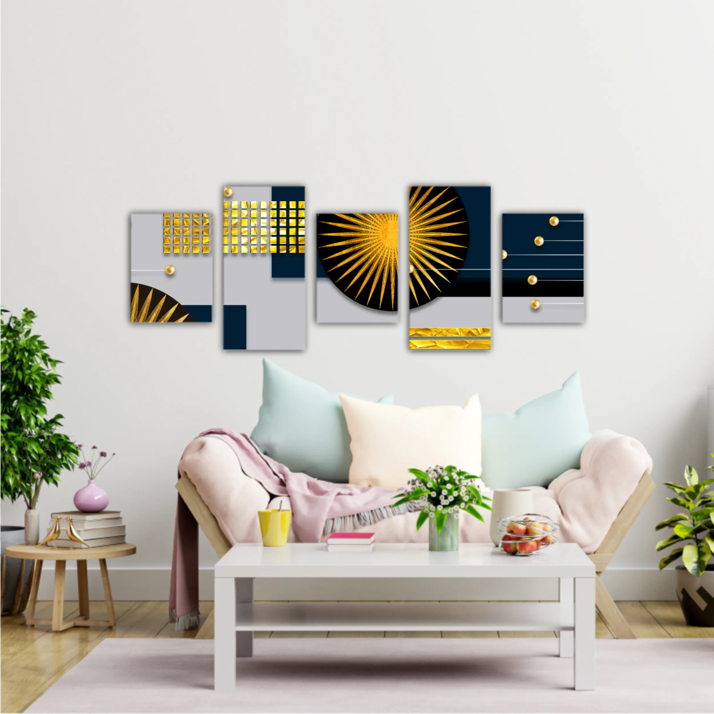 Abstract 3d illustration of geometric for decoration