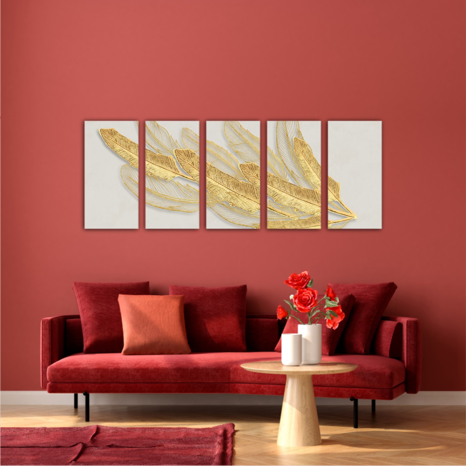 ABSTRACT PAINT - frunze aurii 