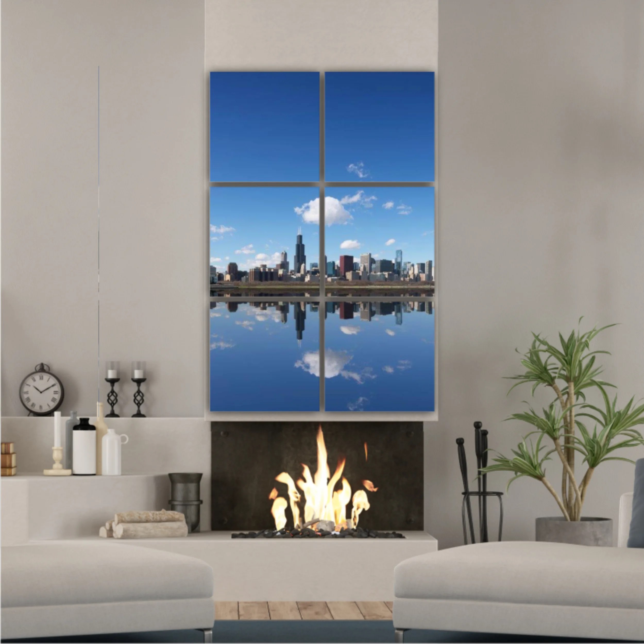 Chicago City and Michigan Lake, Chicago, illinois, USA