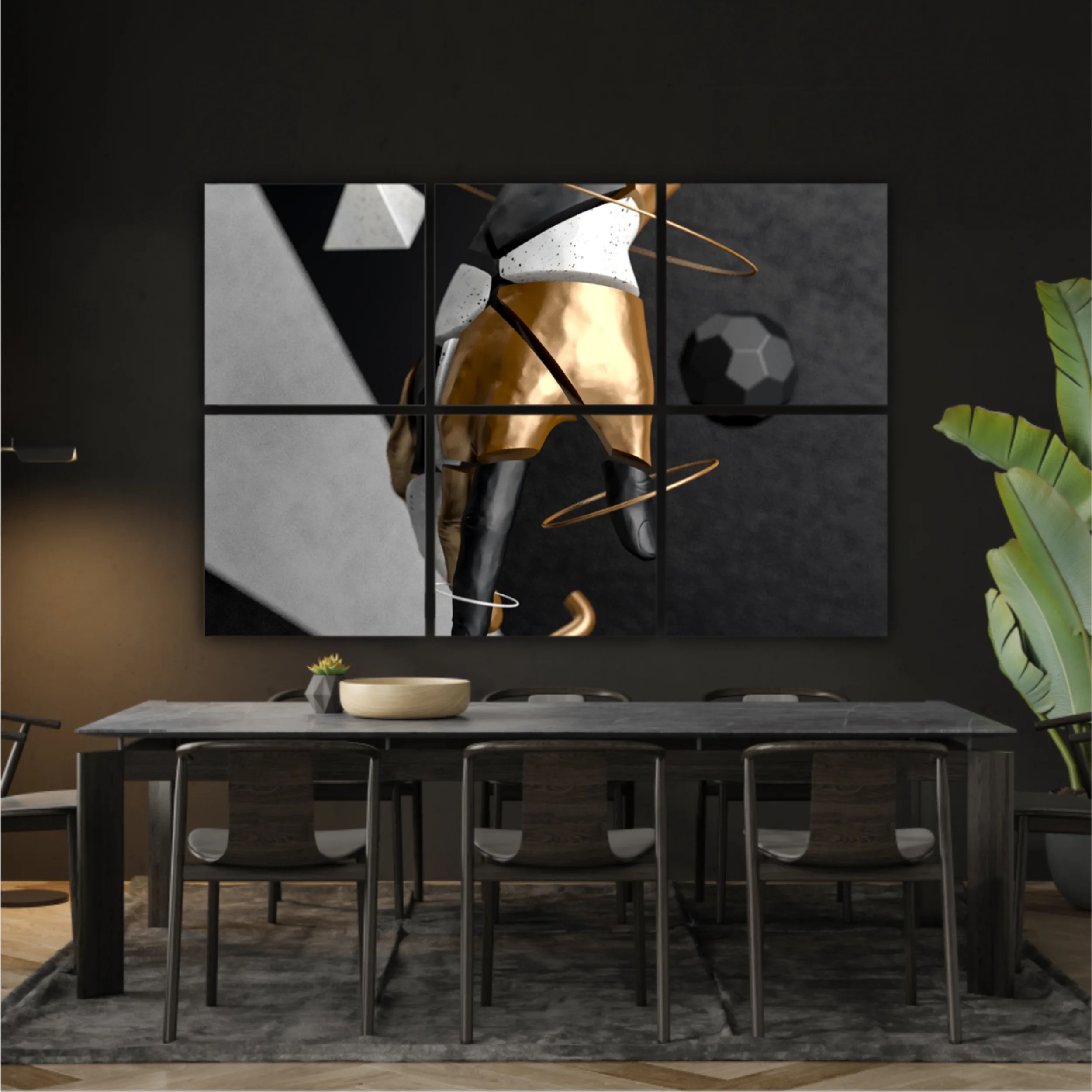 abstract with golden details