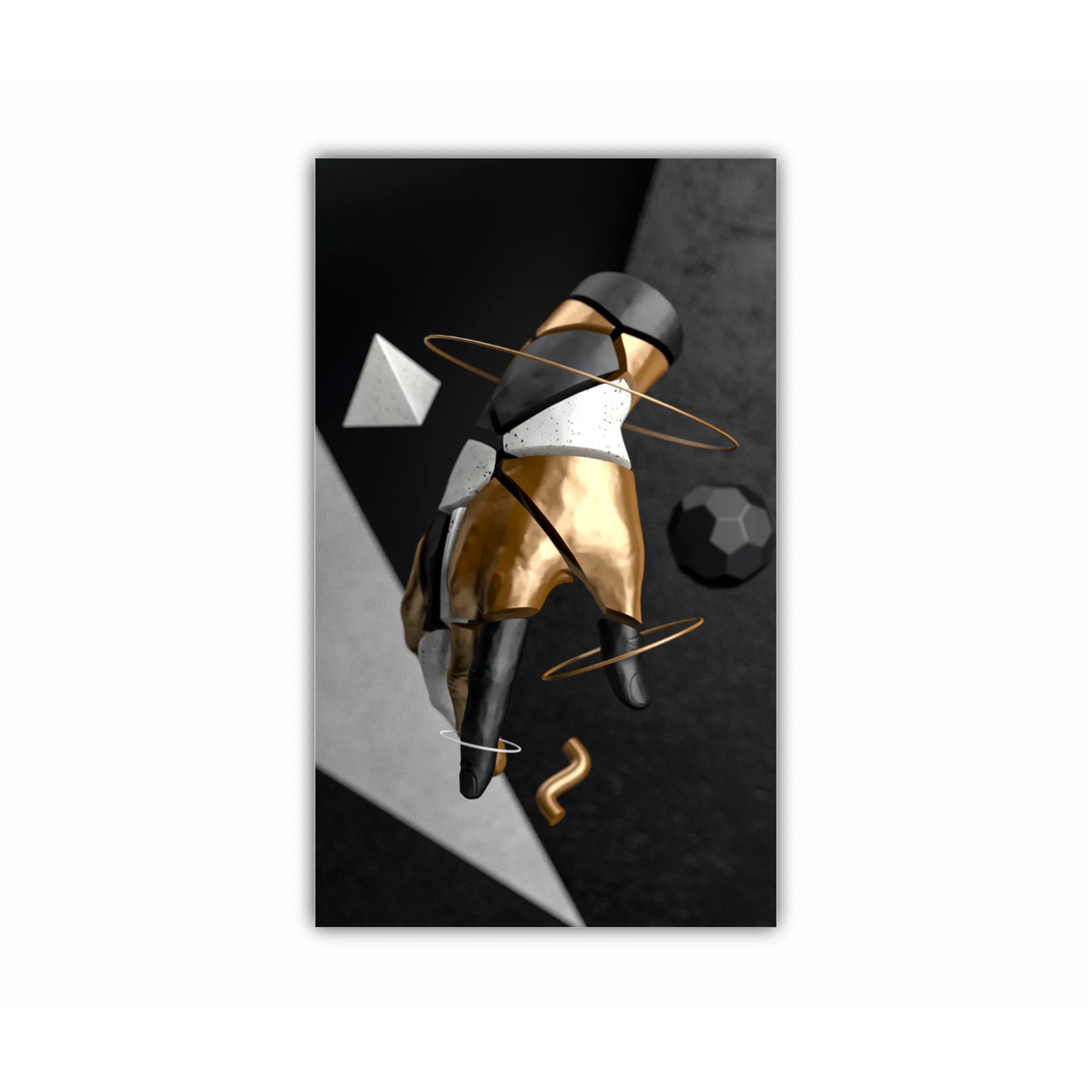 abstract with golden details