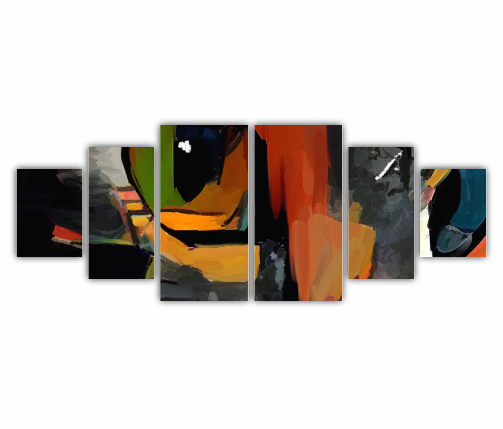 ANIMALS - colorat - pisica -pictura abstracta 2