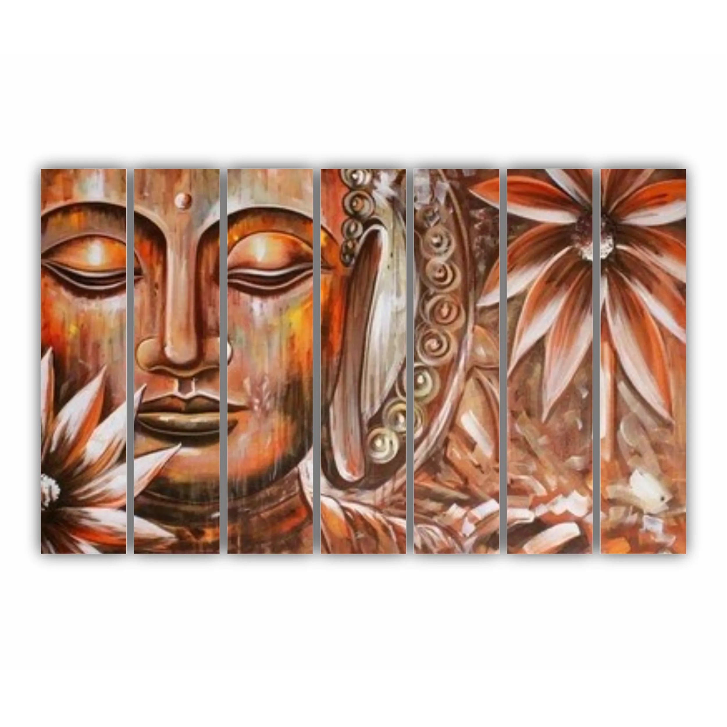 Buddha pe fundal gri